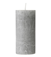 Bougie rustique grise 11x5cm - 1,50€ - HEMA